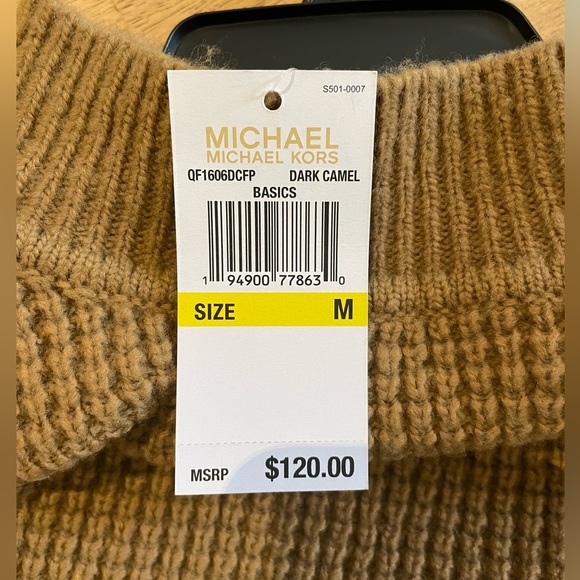 NWT MICHAEL by MICHAEL KORS Fringe Mockneck Sweater - Picture 5 of 5